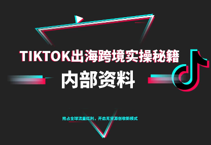 TikTok跨境电商0-1搭建运营(更新10月)跨境课程-外贸教程-精品网课-电商运营课库课堂
